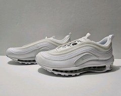 Nike Air Max 97 GS White Metallic Silver Kids Shoes Sz 7Y (921522-104)