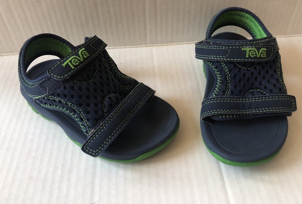 TEVA Toddler’s 7 Psyclone XLT Water Sandal , Mesh 1019538T , Blue & Green Shoes