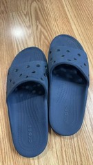 Crocs Classic Slide Sandals Crocs Unisex Comfort Big Kids J6 NAVY Women 8 /MEN 6