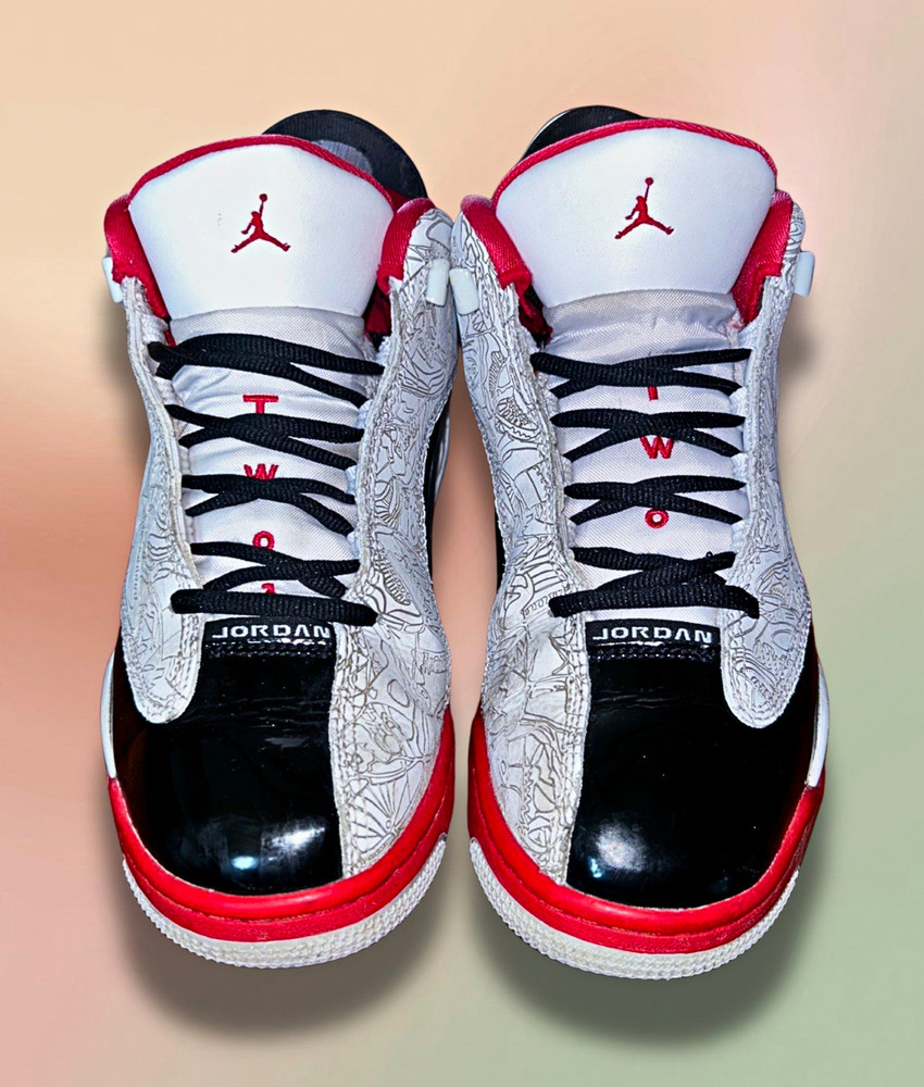 Jordan Dub Zero Athletic Sneakers Unisex Kids White/Black/Red 5.5Y DV1360-160