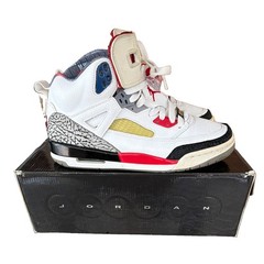 Jordan Spizike 2009 (GS) Kids US 7Y White/Red/Blue High Top Leather 317321-165