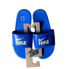 NEW Kid’s Nike Kawa Fun Slide Sandals, BLUE, DD3242, Youth Size 6