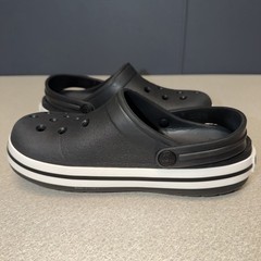 Crocs Crocband Clogs Junior Black Slip-On Round Toe Comfort J3