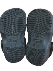 Crocs Classic Iconic Comfort Black Back Strap Clog Sandals Infant Toddler Size 6