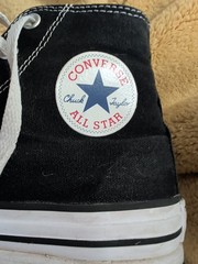 Converse Chuck Taylor All Star Move Platform High Top Black White Kids 5 272855F