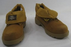 Timberland Wheat/Brown leather 2006B ROUND TOE LACE UP Boot YOUTH SIZE 2