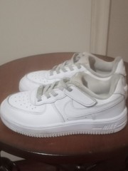 Nike Air Force Low Easyon ‚Triple White ‚Toddler Sneakers FN0237-111 Sz. 11C