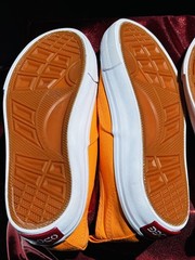 OPOEE Canvas Low Top Sneakers 2 Pair Vibrant Orange & Neon Green Kids 35 USA 3Y