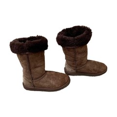 UGG AUSTRALIA Classic Tall Shearling Boots Kids 3 Euro 33 11″ Chocolate Brown
