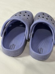 Crocs Classic Glitter Clogs Purple Lightweight Slip On Shoes 206992 Kids Size 7