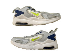Nike Air Max Bolt Shoes Youth Size 11C Gray Blue Volt Running Sneaker CN1627-004