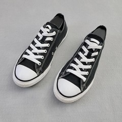 Converse All Star Chuck Taylor J5 Black Canvas Low Top Floral Double Tongue Shoe