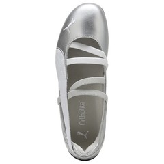 PUMA Speedcat Ballet Metallic Silver White 40613301 GS Size 4Y-7Y Girls Womens