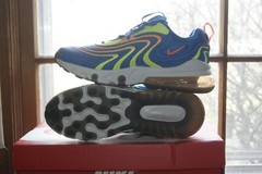 Youth Kids Nike Air Max 270 React Eng (GS) Sz 6 Y (CD6870 401) Soar Orange Volt
