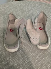 Billy Shoes Size 11 Kids Special Needs AFO EUC Gently Worn Gray Zippered Shoes