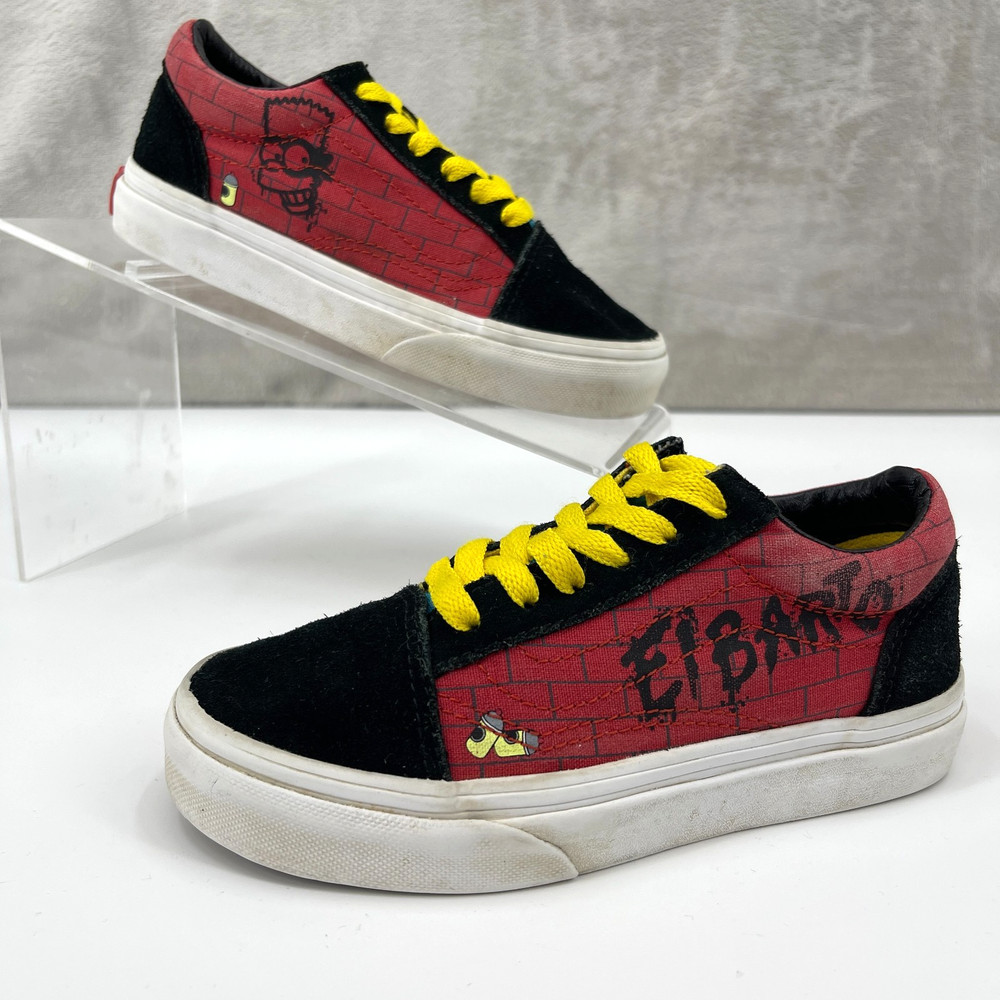 Vans The Simpsons El Barto Kids Size 12.5 Old Skool Bart Low Top Skate