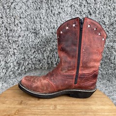 Smoky Mountain Western Boots Youth 2.5 D Leather Cowboy Rodeo Red 3477C