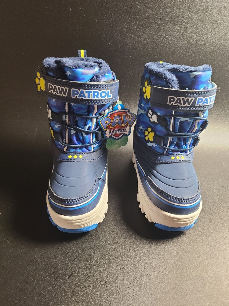 Size 7 Nickelodeon Paw Patrol Chase & Marshall Toddler Snow Boots