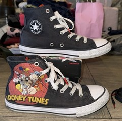 Converse Chuck Taylor All Star Looney Tunes High Top Kids Sneakers Black US 3