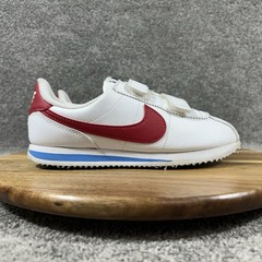 Nike Cortez Basic SL Kids Sz 2Y Red White Blue Forrest Gump Atheltic Shoes Used