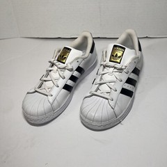 Adidas Kid’s Superstar White Black Stripe Sz 3 Sneakers Preppy, School,College
