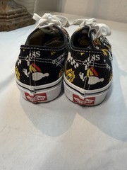 VANS Better Day Smiley Face Skateboarding Shoes M 5 / W 6.5 Black and Yellow
