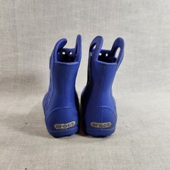 Crocs Blue Handle It Rain Boots Child Kids Size C6 Waterproof Pull On Shoes