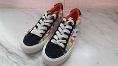 Mudd Kids Checkerboard Rainbow Skater Sneaker Size 1
