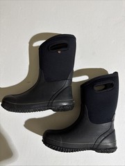 Bogs Kids Classic High HA Waterproof Insulated Black Winter Boots Youth Size 6