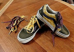 Vans multi-color checkerboard suede/canvas lo-top shoes men’s 4 women’s 5.5