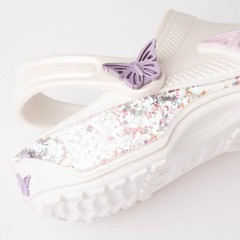 Crocs Classic Butterfly Shaker Clog – Little Kid / Big Kid – White