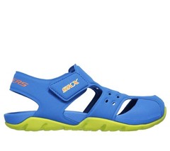 Skechers Unisex Kids‘ Side Wave Sandal Blue/Lime – 92330L/BLLM, Blue/Lime