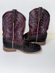 Ariat Kids Size 1 NBrown Multicolored Vaquera Cowboy Western Boots 10023071