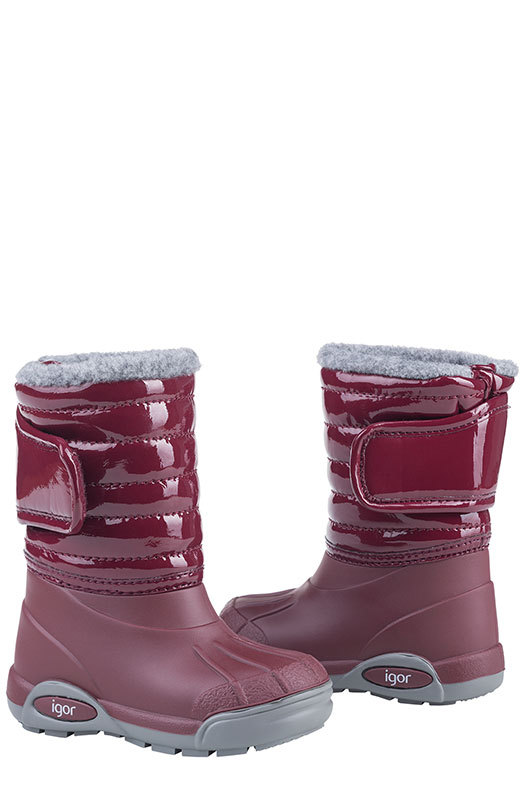 NEW IGOR rain boots TOPO SKI Burgundy made in Spain – size toddler 7-13, 1-3Y