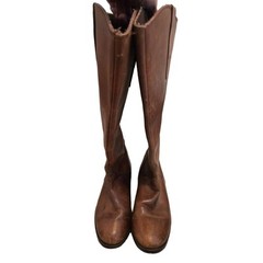 Steve Madden Distressed Finish Leather Riding Boot Unisex Style Size 6M
