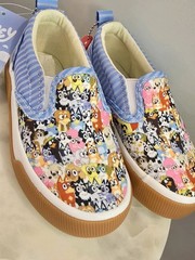 Bluey Multicolor Design Unisex Shoes Size 9 New Casual Kids Footwear