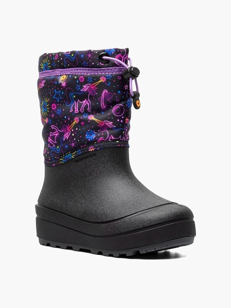Bogs Snow Shell 73065-540 Kids US 5 Purple Multi Waterproof Winter Boots DWA2256