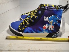 Sonic Hedgehog Sneakers High Top Sega Ground Up -Size 4 – BRAND NEW