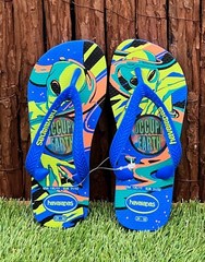 havaianas TOP ‚HOLOGRAPHIC‘ sandals thongs flip flops USA 13C / 1Y EUR 31 / 32