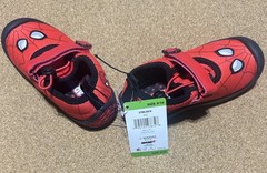 Marvel Spider-Man Hook & Loop Red/Black Unisex Kids Sneakers US 9/10