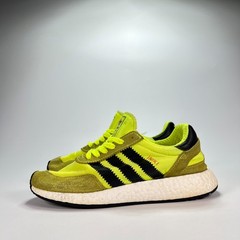Adidas Iniki Runner Solar Yellow Running Shoes Sneakers BB2094 Youth Size 6.5