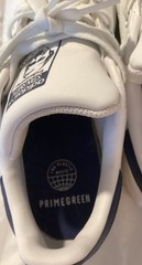 Kids Adidas Stan Smith Leather Sneakers Size 3 1/2 White And Blue