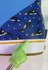 Xtratuf Kid’s Ankle Deck Boots-Light Blue/Whale Pattern-Size: 6