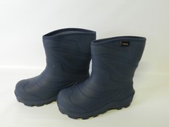 Hisea Unisex Kids Navy Blue Pull On Mid-Calf Waterproof Rain Boot Size US 3