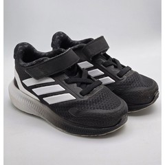 Adidas Kids Runfalcon 2.0 Cloudfoam Sneakers Black White Size 6K Baby Shoes