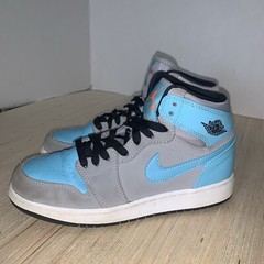 Air Jordan 1 Retro High GS Tide Pool GS 332148-027 Youth Size 5.5 Blue/Gray