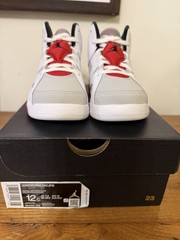Nike Air Jordan 6 Retro Hare PS 12C Preschool 384666-062 OG Box Excellent