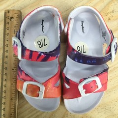 Tommy Bahama Sandals Children 7/8 Ankle Strap Multicolor Buckle Comfort Open Toe