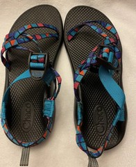 Chaco Kids ZX1 Ecotread Teal Multicolor Performance Sandals Size 6 J180264