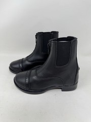 New TuffRider Starter Front Zip Paddock Boot Youth Size 11 Black